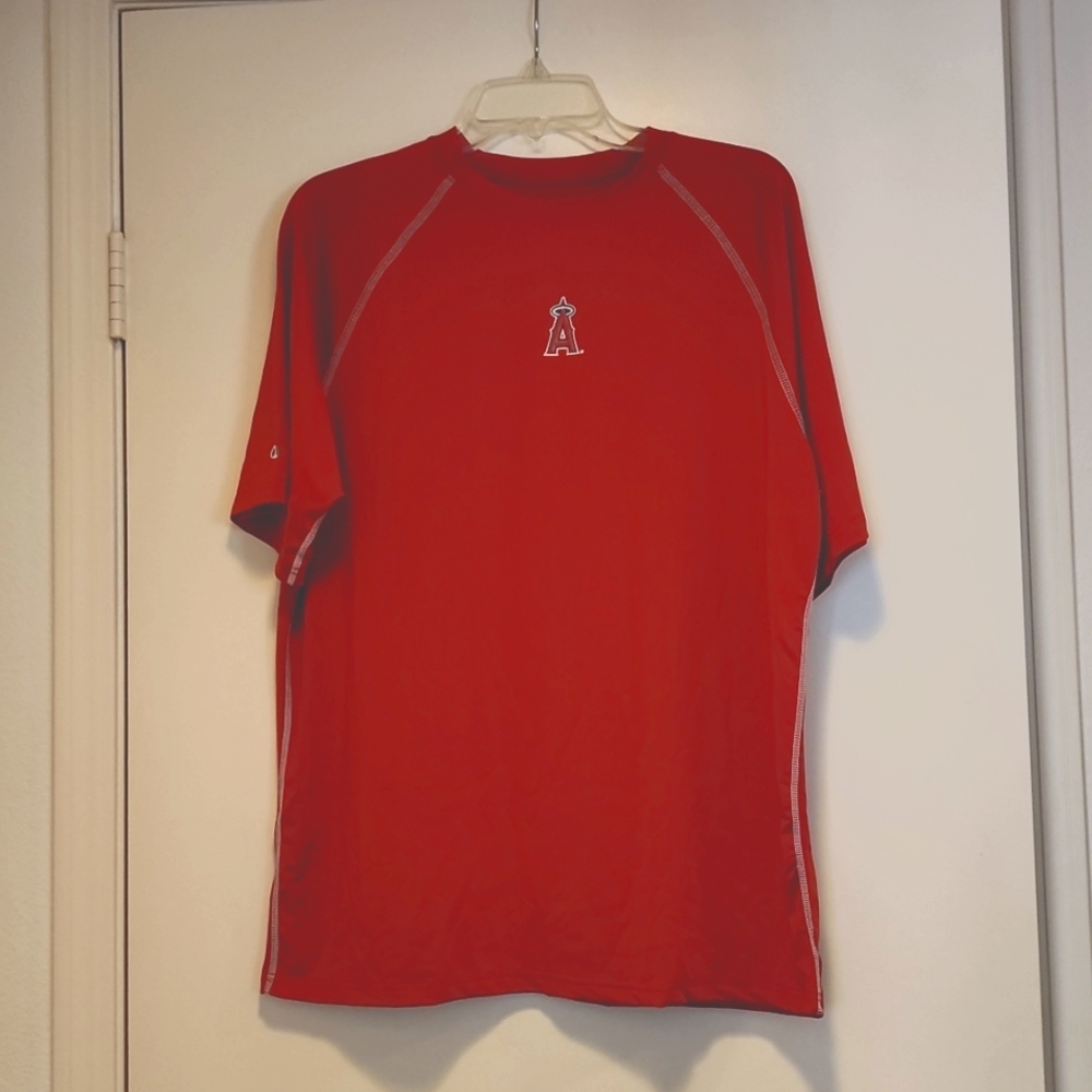 MLB Angels workout jersey Red Size Medium